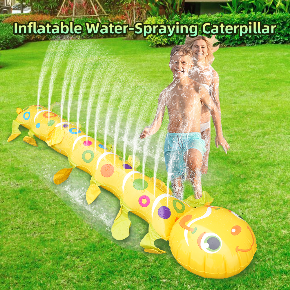 Sprinkler Splash Pad - Caterpillar Sprinkler Pad Splash Play Mat