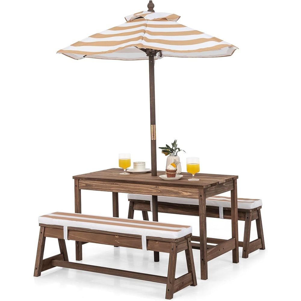 Kids Outdoor Picnic Table - Kids Picnic Table, Outdoor Wooden Table