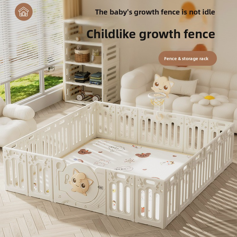 Kids Outdoor Yard - Baby Playpen with Mat, Safety Play