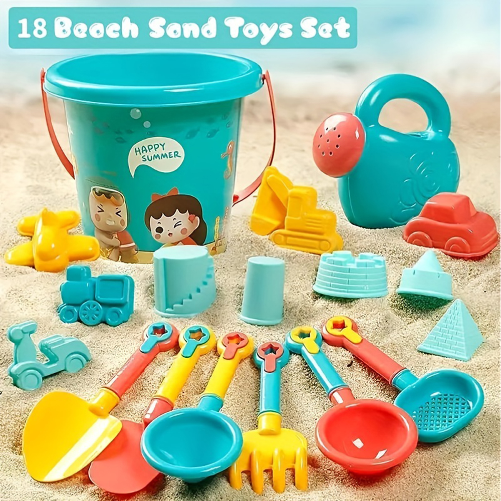 Kids Outdoor Water Table - 18PCS Beach Sand Toy Set, Durable