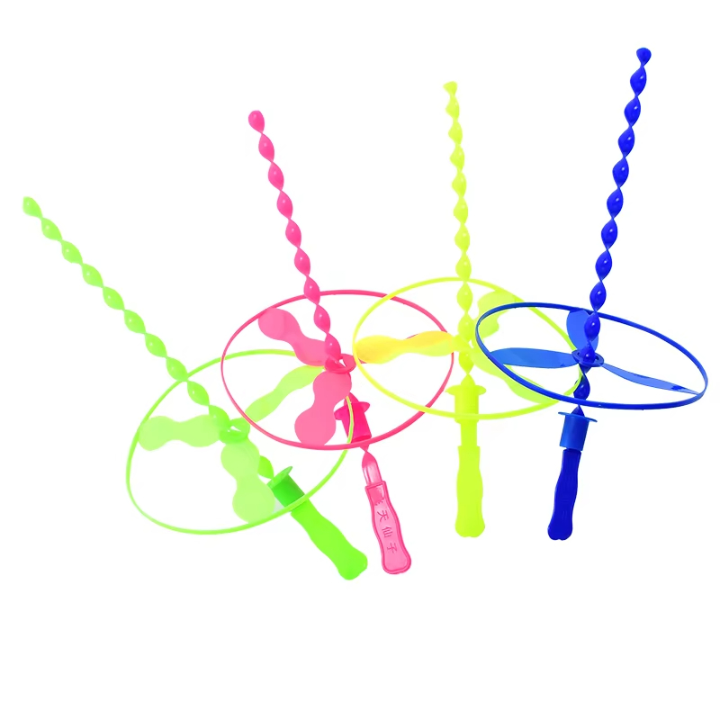 Kids Outdoor Games For Party - Kids Flying Spiral Top Toy, Pull