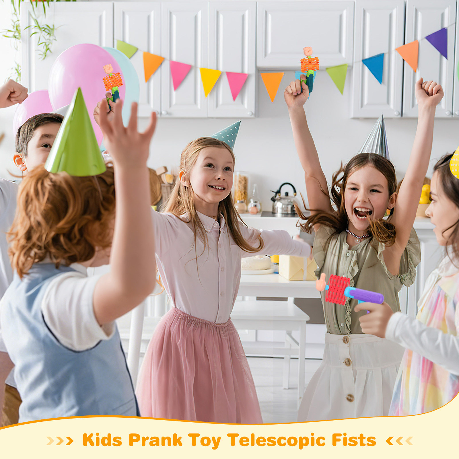 2Pcs Telescopic Spring Fists C - Kids Outdoor Games For Party recension och pris