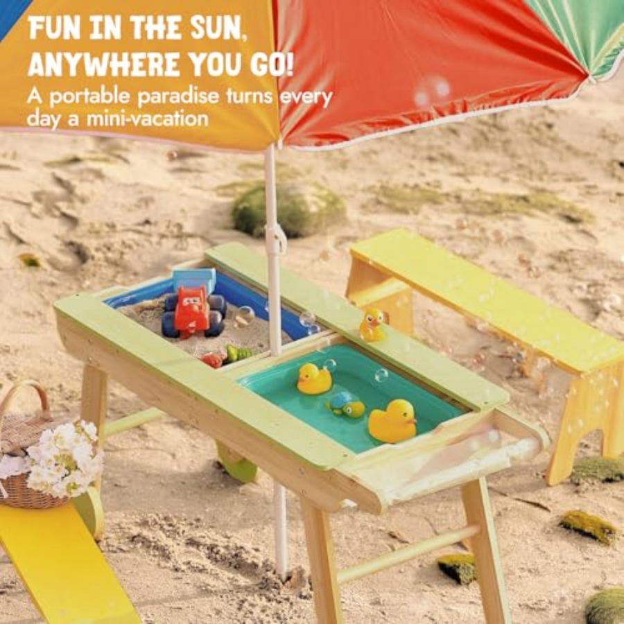 Indoor outdoor 3-in-1 kids pic - Kids Outdoor Picnic Table recension och pris