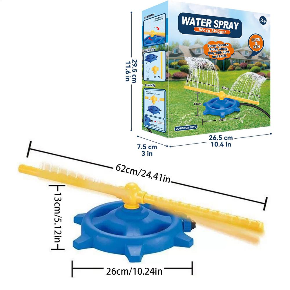 360 Degree Water Sprinkler Rot - Kids Outdoor Yard recension och pris