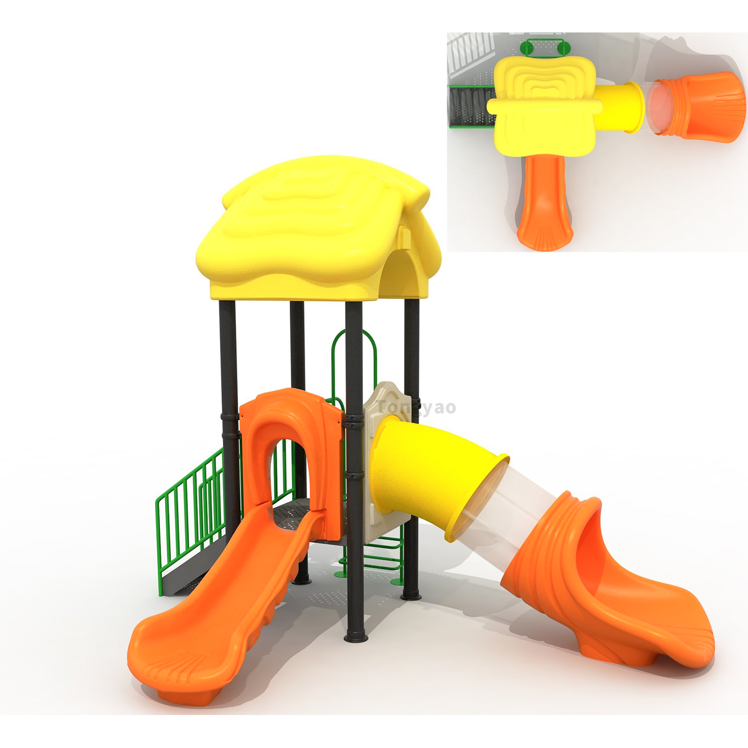 Kids Small Slide With Monkey b - Kids Outdoor Monkey Bars recension och pris
