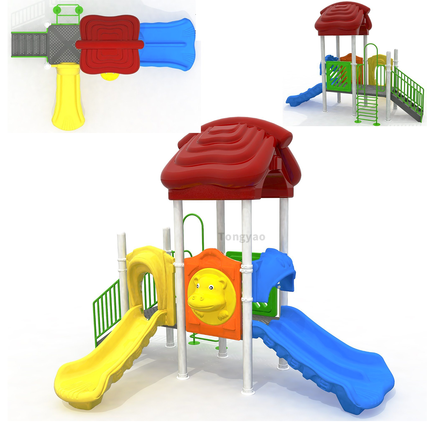 Kids Small Slide With Monkey b - Kids Outdoor Monkey Bars recension och pris