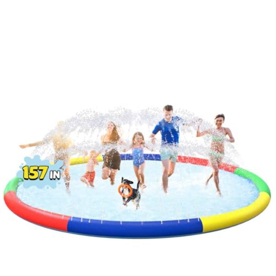 3 FT Large Splash Pad for Ages - Kids Outdoor Yard recension och pris