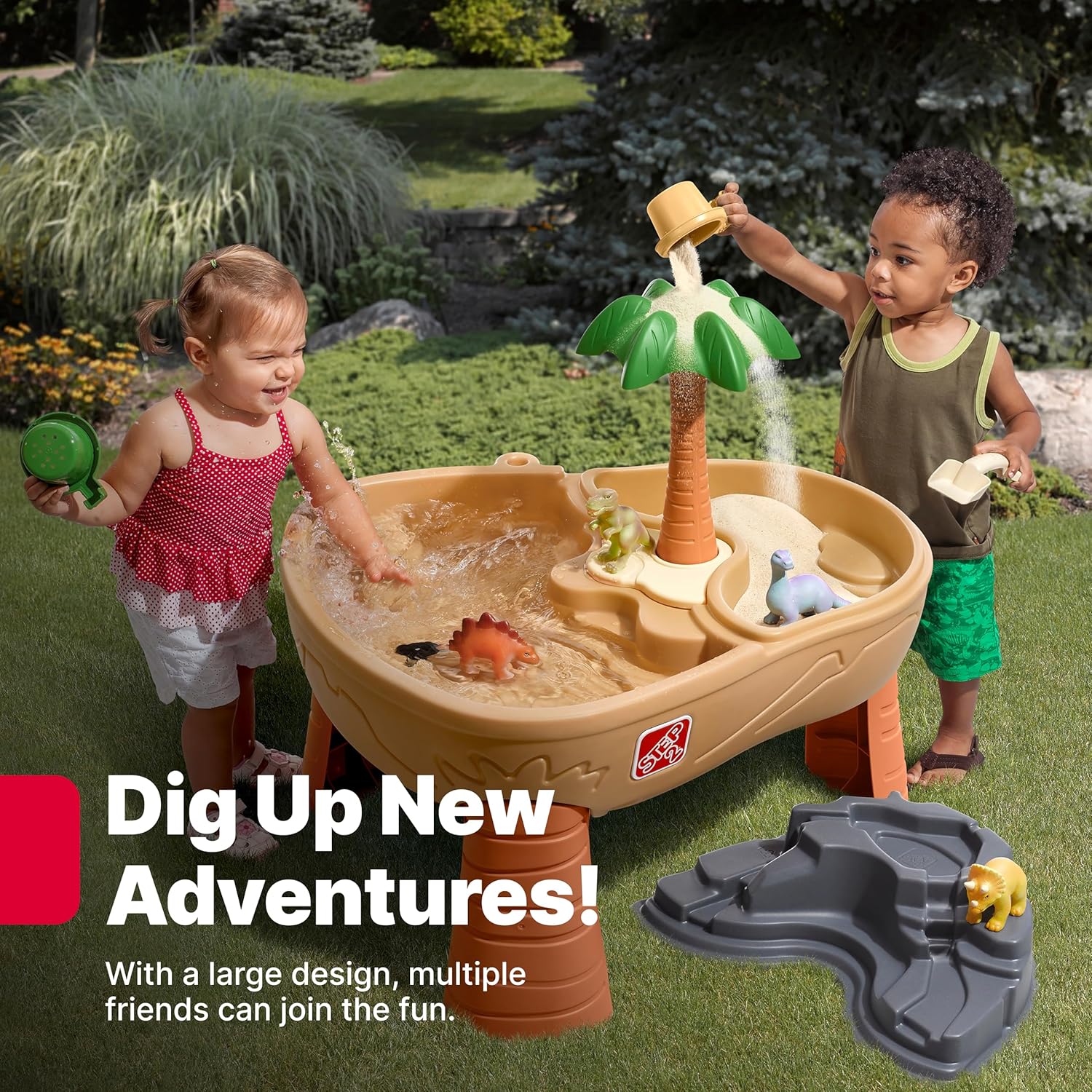 Dino Dig Sand And Water Table, - Kids Outdoor Water Table recension och pris