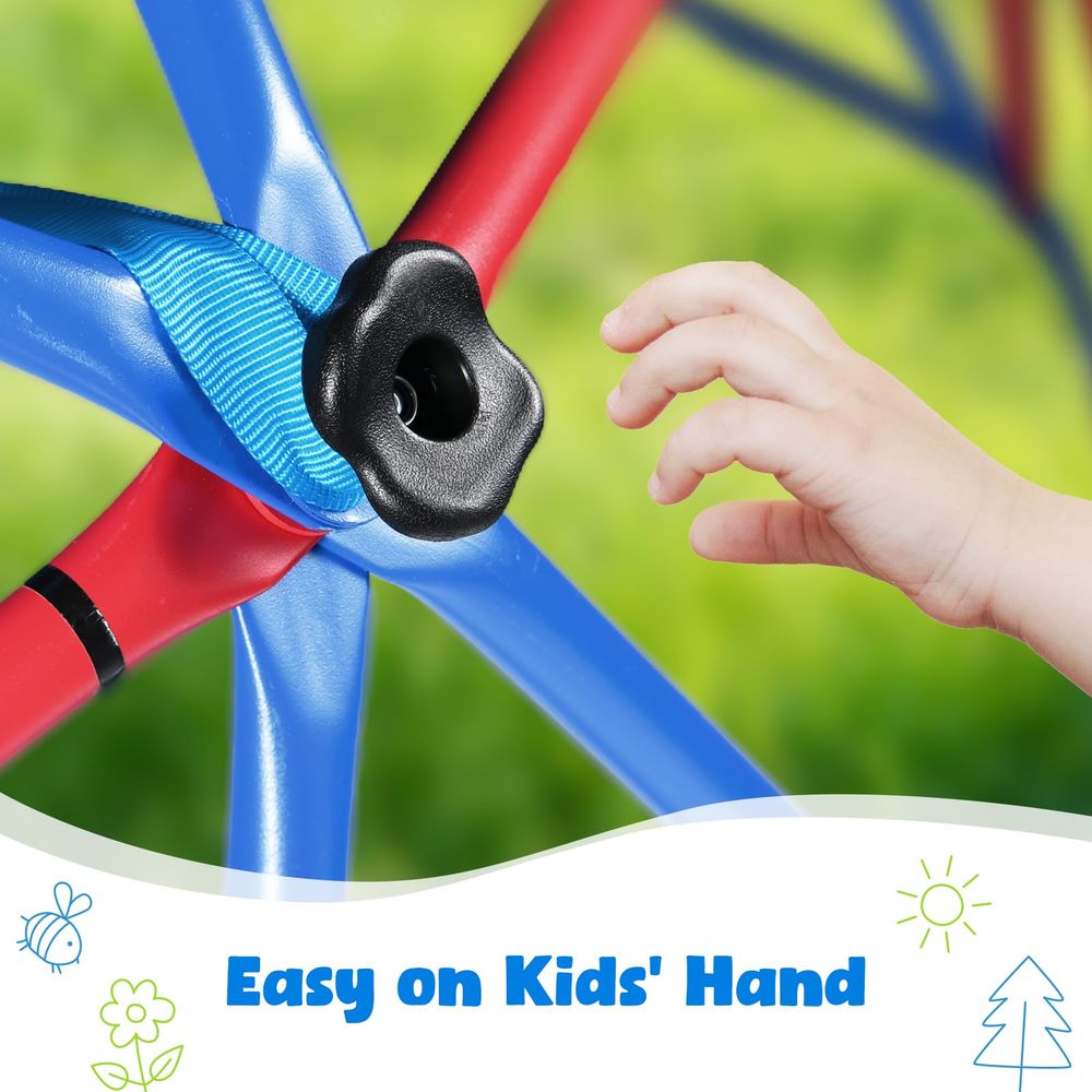 Climbing Dome with Climbing Ca - Kids Outdoor Monkey Bars recension och pris