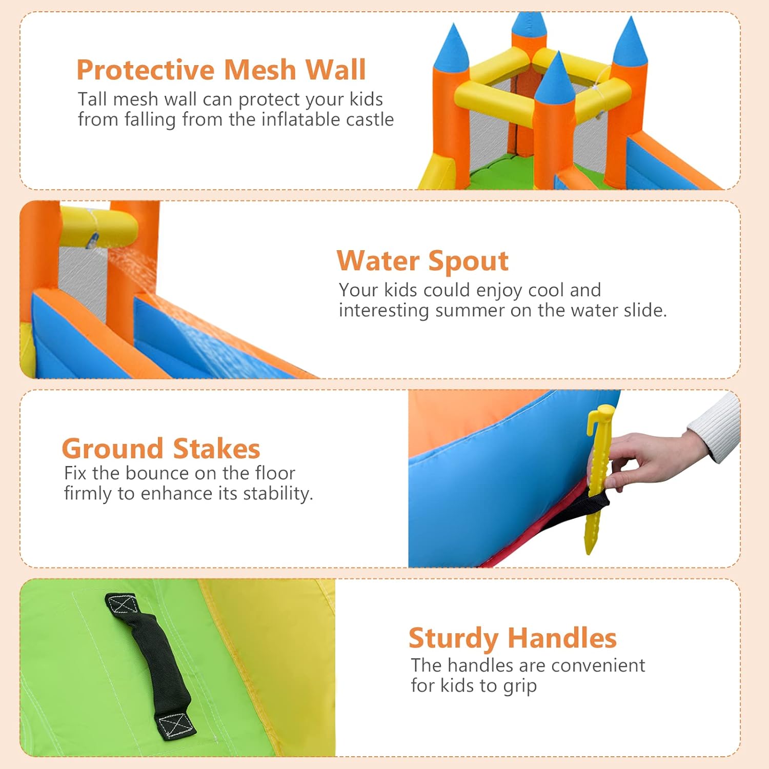 Giant Inflatable Water Park Bo - Kids Outdoor Climbing Wall recension och pris