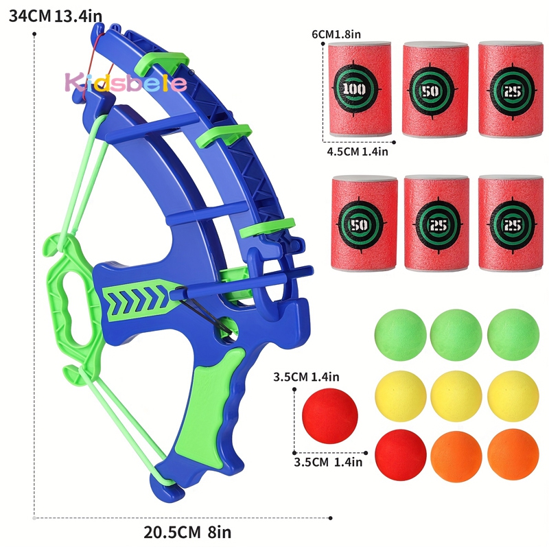 Foam Ball Shooting Toy Bow – S - Kids Outdoor Jumping Toys recension och pris