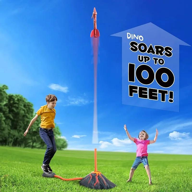 Flying Dinosaur Rocket Launche - Kids Outdoor Jumping Toys recension och pris