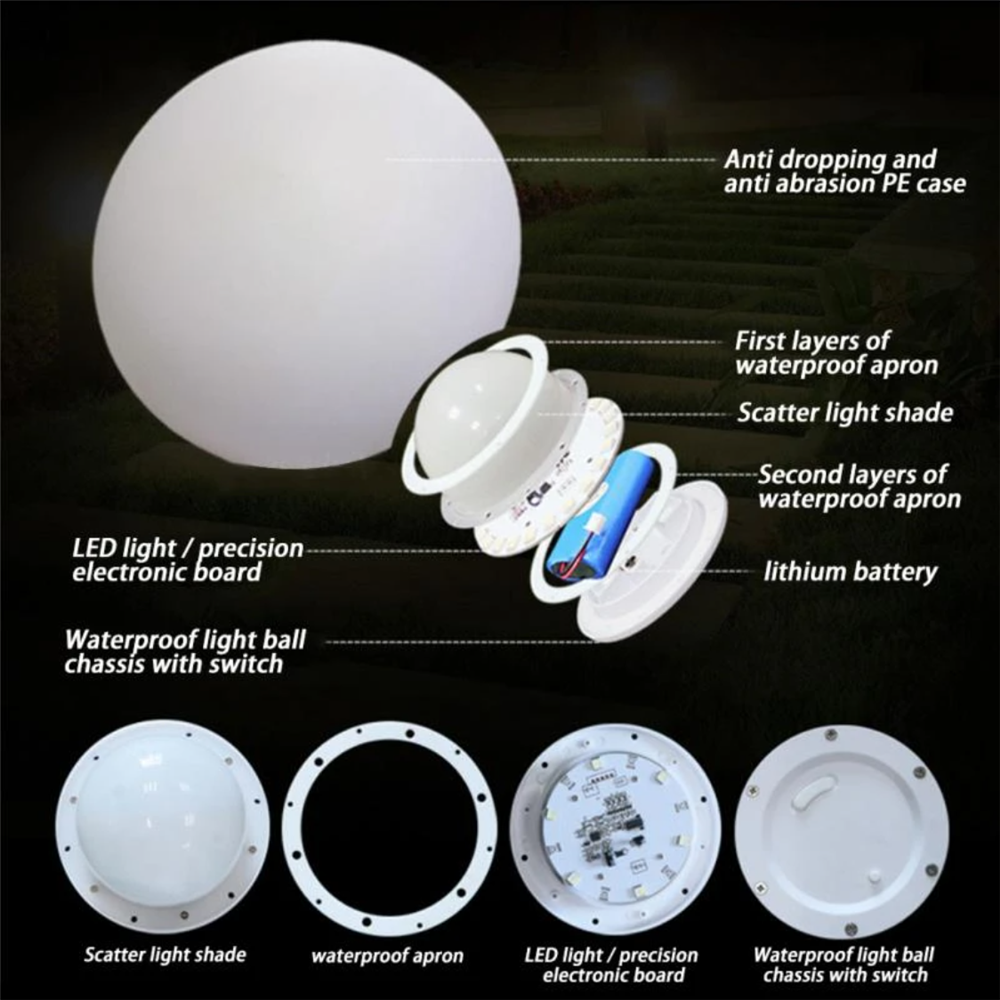 Rechargeable LED Glowing Ball  - Kids Outdoor Yard recension och pris
