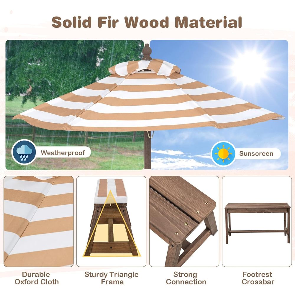 Kids Picnic Table, Outdoor Woo - Kids Outdoor Picnic Table recension och pris