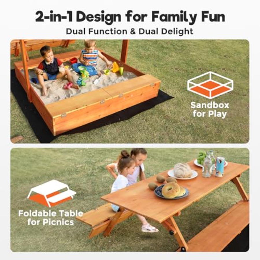 Backyard outdoor kids wooden s - Kids Outdoor Picnic Table recension och pris