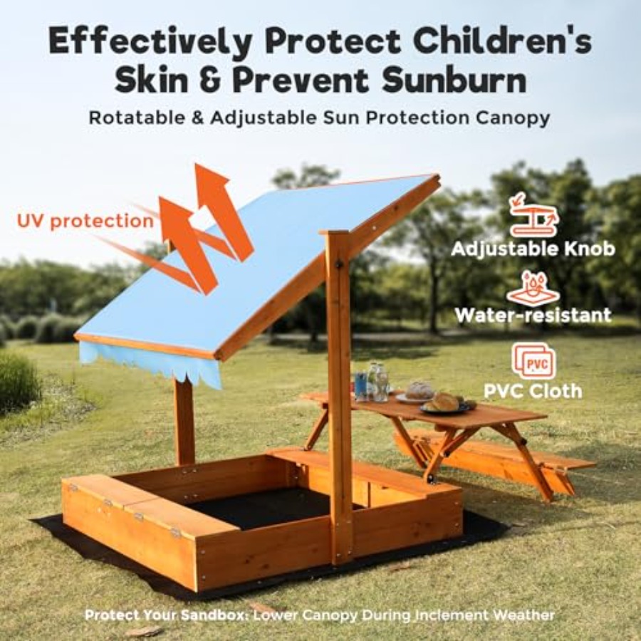 Backyard outdoor kids wooden s - Kids Outdoor Picnic Table recension och pris
