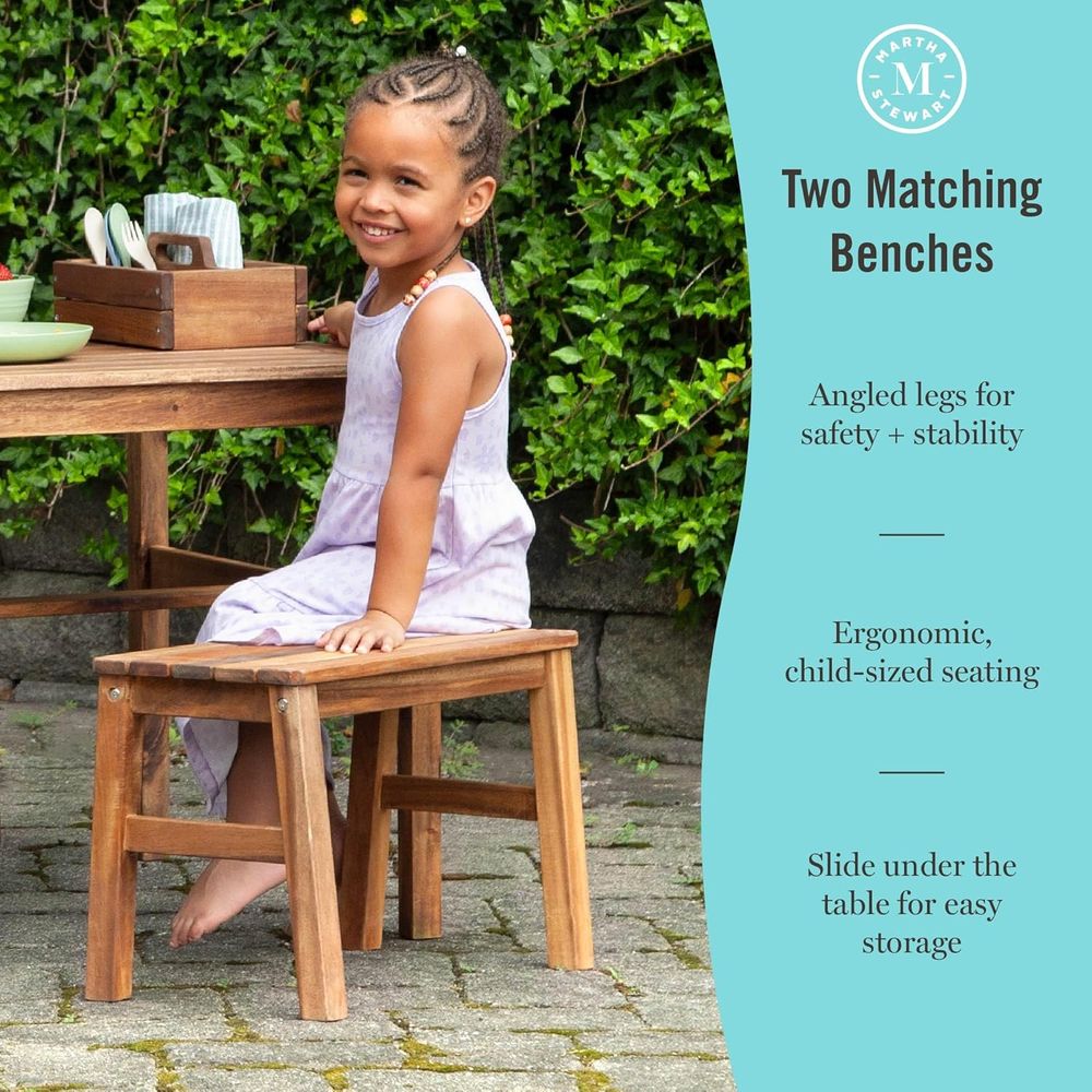 Kids Outdoor Crat Table and 2  - Kids Outdoor Picnic Table recension och pris