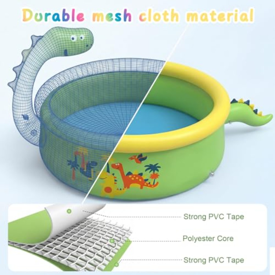 Dinosaur Inflatable Kiddie Poo - Sprinkler Splash Pad recension och pris