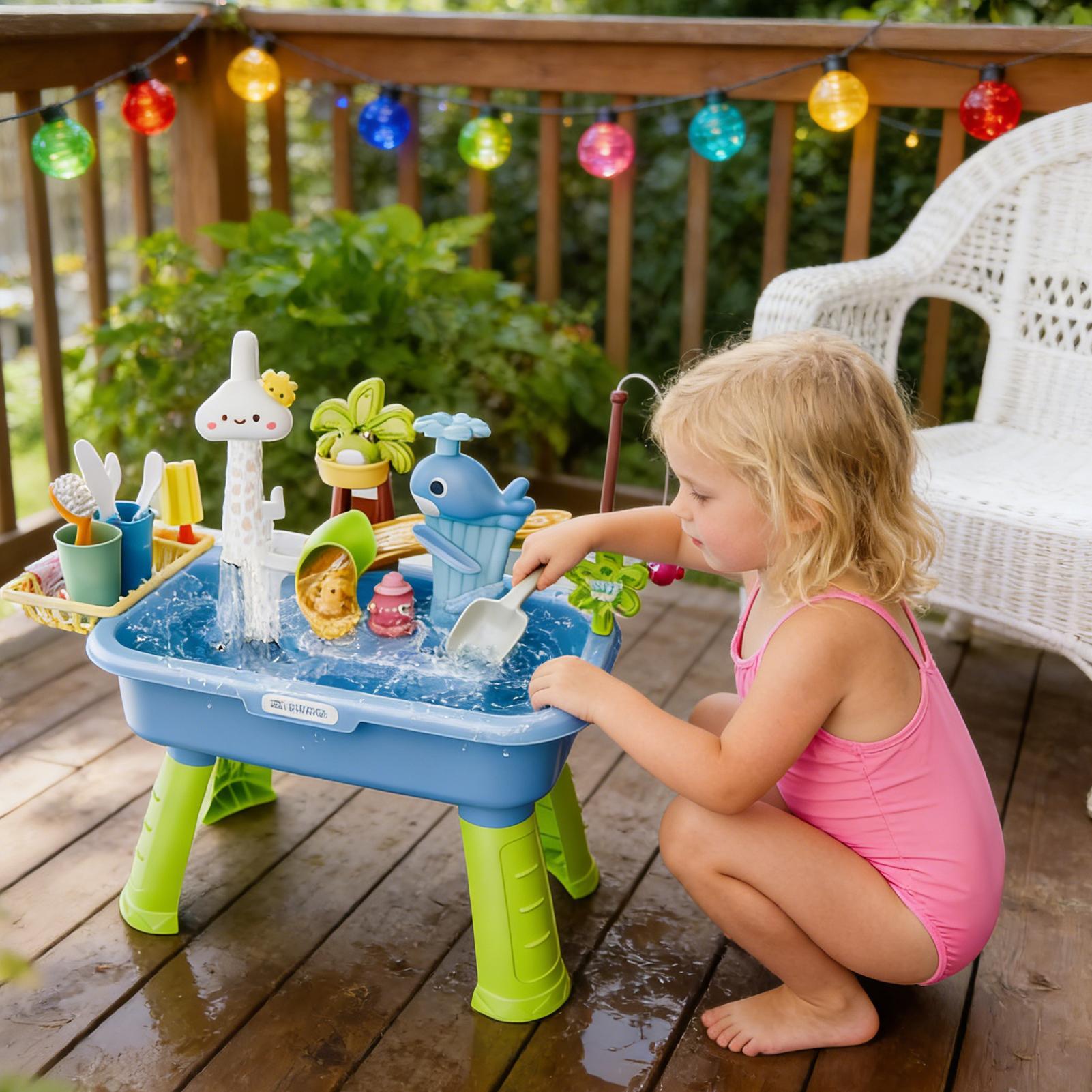 Children's Kitchen Toys Electr - Kids Outdoor Water Table recension och pris