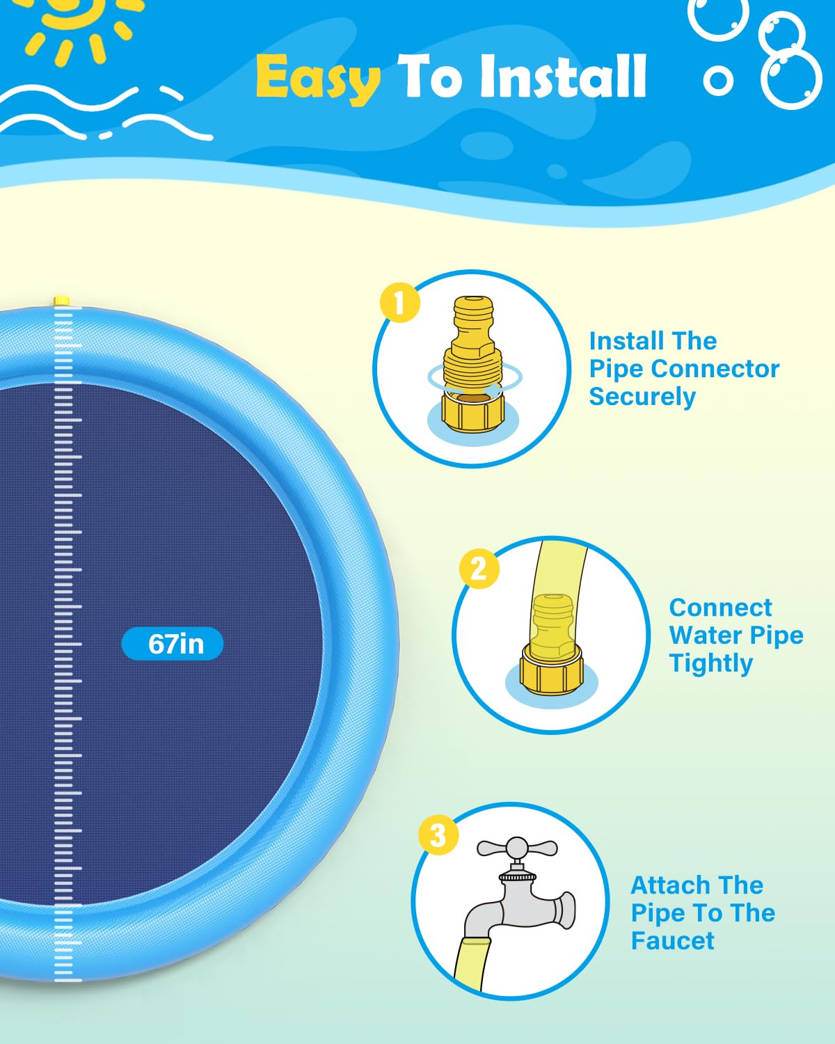 Dog Splash Pad Thick Sprinkler - Sprinkler Splash Pad recension och pris