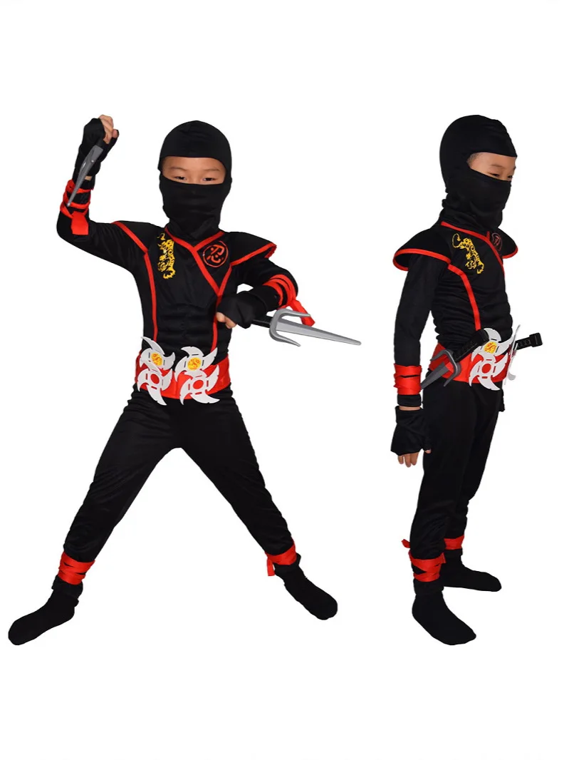 New Red Ninja Costume Boy Hall - Kids Outdoor Ninja Warrior Course recension och pris