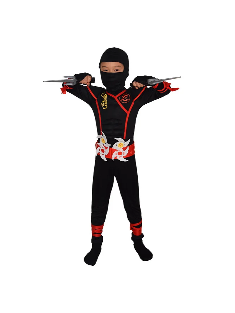 New Red Ninja Costume Boy Hall - Kids Outdoor Ninja Warrior Course recension och pris