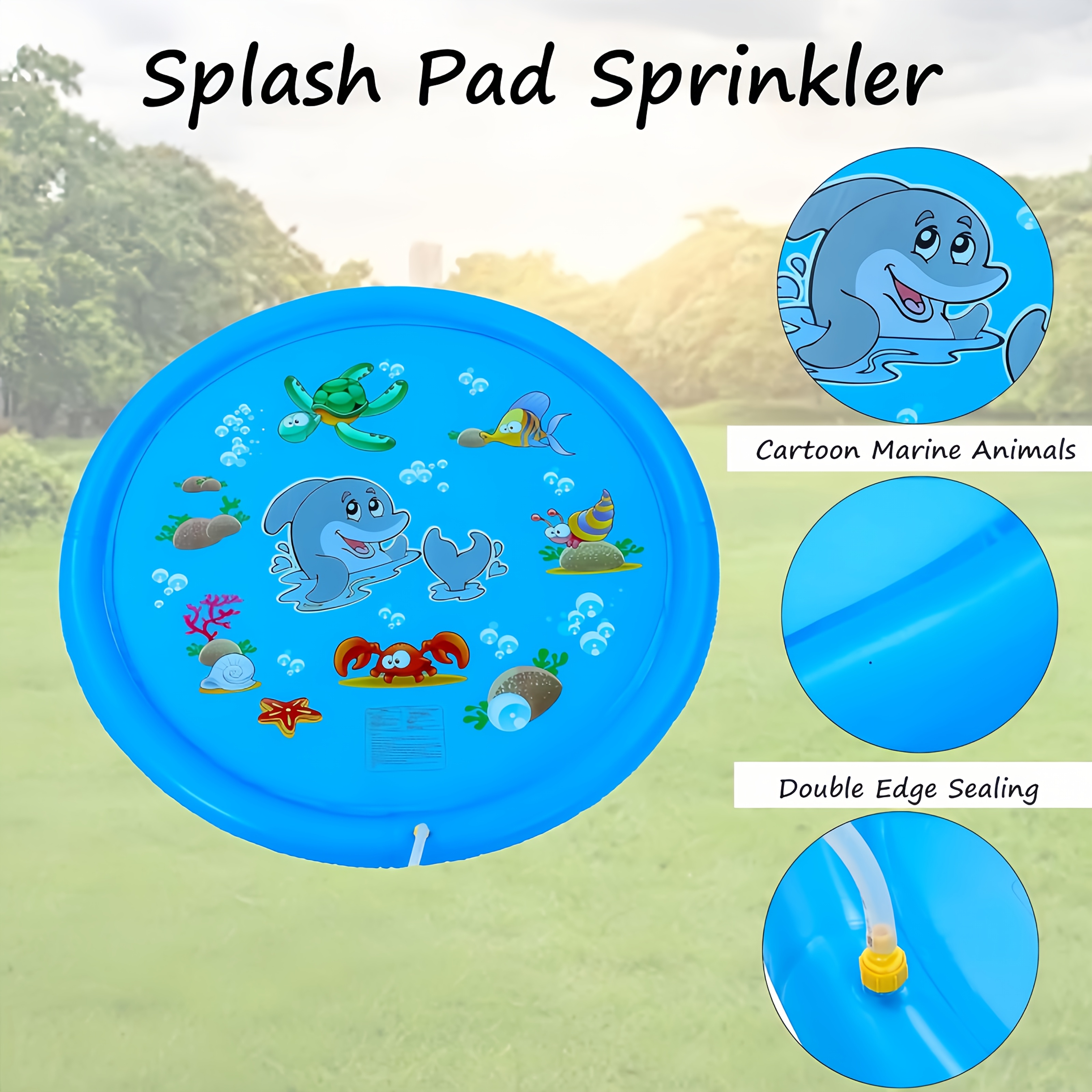 PVC Inflatable Splash Pad Spri - Sprinkler Splash Pad recension och pris