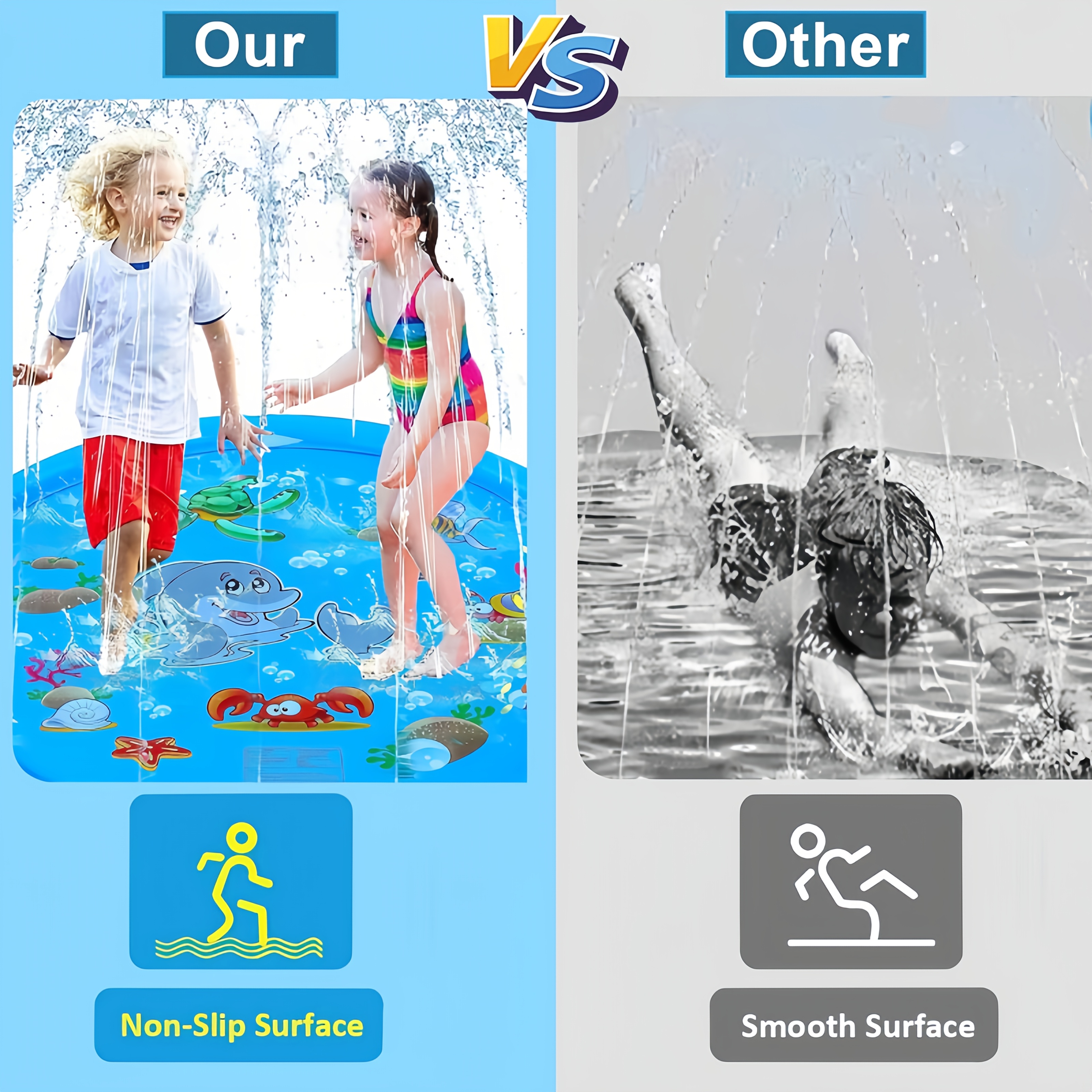 PVC Inflatable Splash Pad Spri - Sprinkler Splash Pad recension och pris