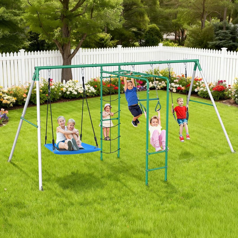 Swing Sets or Backyard with Mo - Kids Outdoor Monkey Bars recension och pris