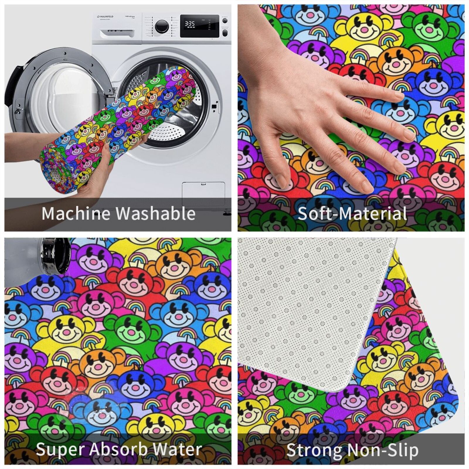 Rainbow Monkeys Carpet Mat Rug - Kids Outdoor Monkey Bars recension och pris