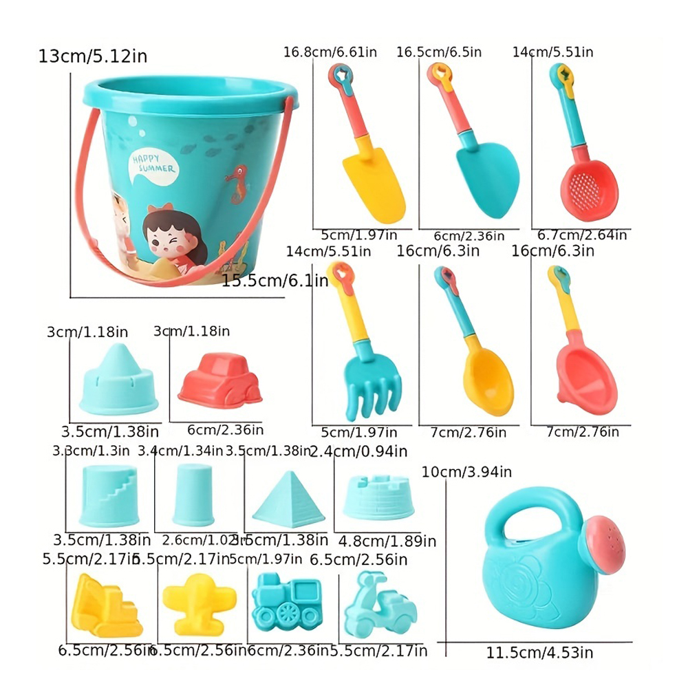 18PCS Beach Sand Toy Set, Dura - Kids Outdoor Water Table recension och pris