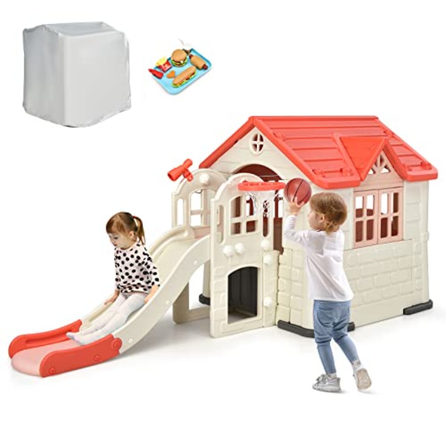 Outdoor kids playhouse and sli - Kids Outdoor Picnic Table recension och pris