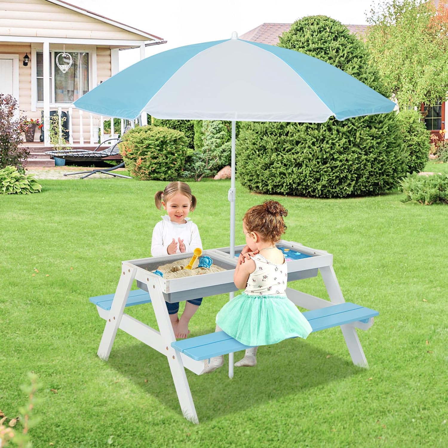 Kids Picnic Table, 4 in 1 Outd - Kids Outdoor Picnic Table recension och pris