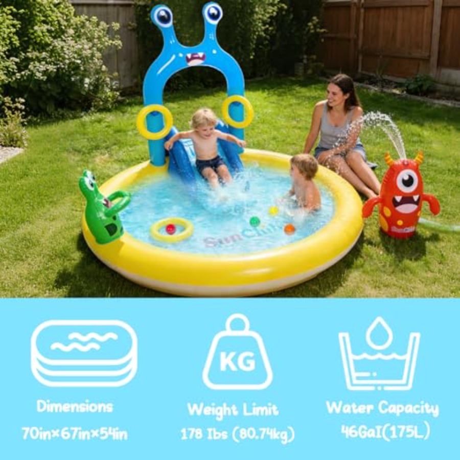Inflatable Splash Pad for - Mo - Sprinkler Splash Pad recension och pris