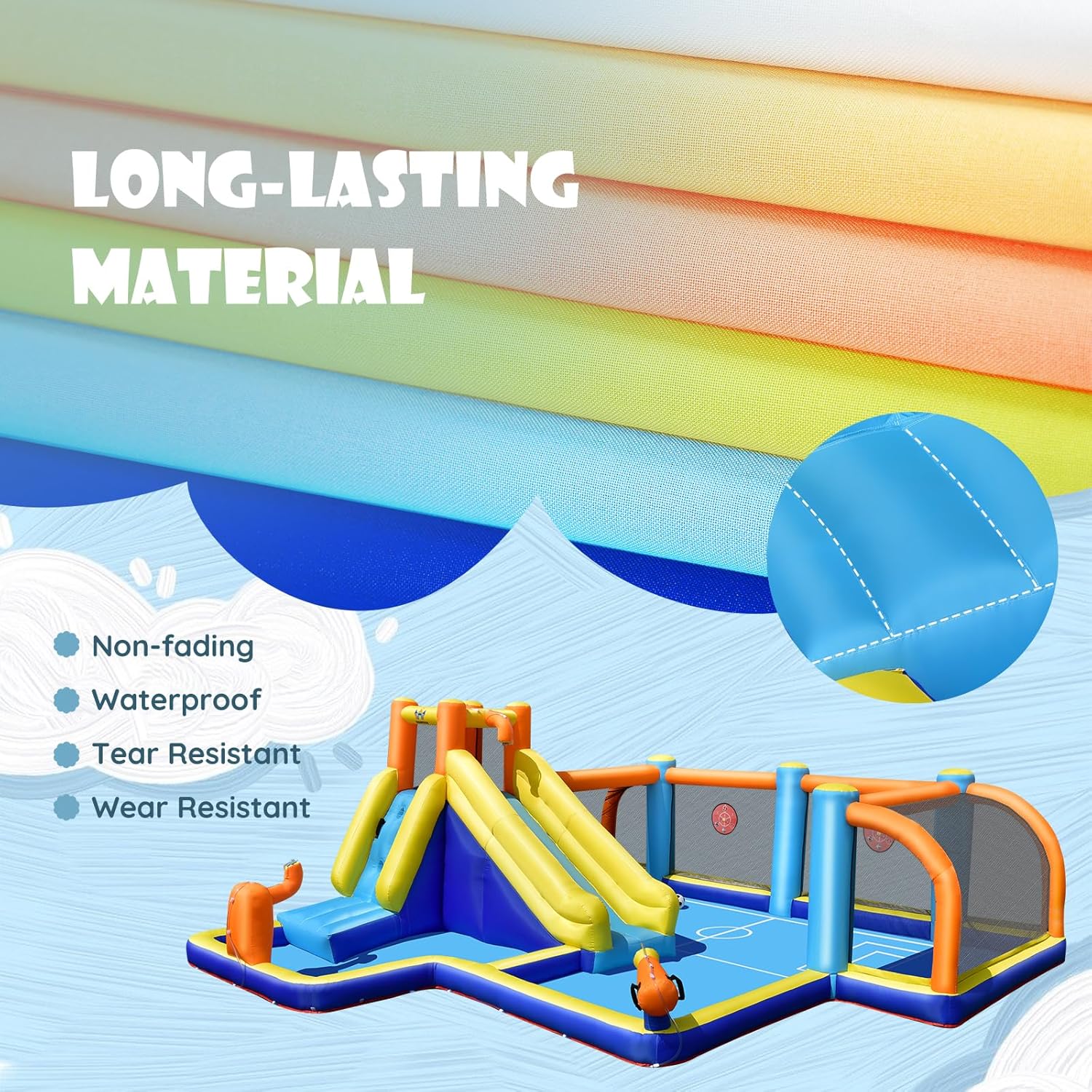 Giant Inflatable Water Slide B - Kids Outdoor Climbing Wall recension och pris