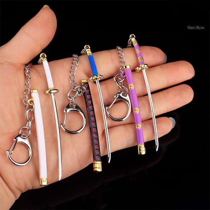 9cm Mini Anime Keychain With A - Bubble Sword Wand recension och pris