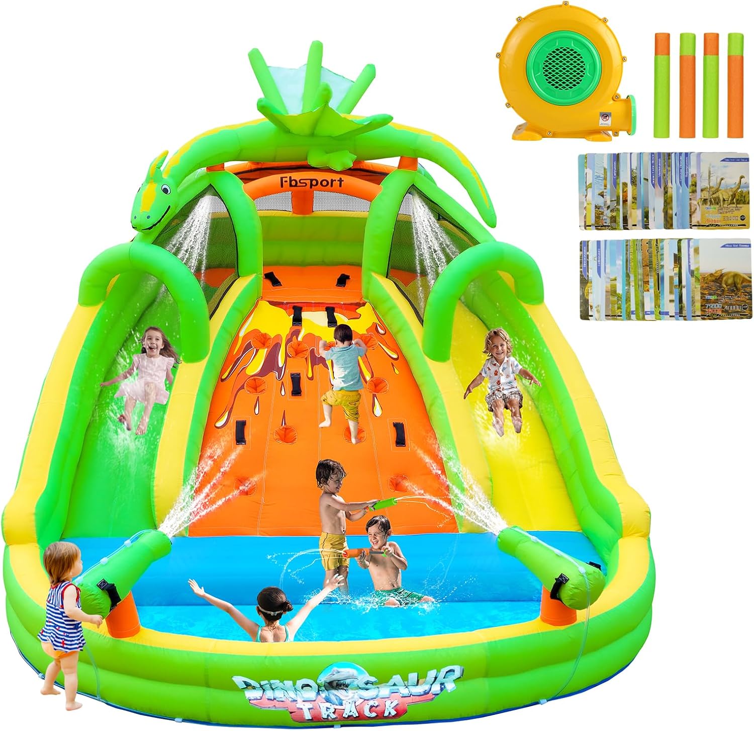 Kids Inflatable Bounce House w - Kids Outdoor Climbing Wall recension och pris