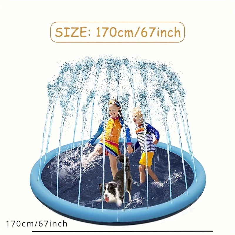 170×180cm Large Water Splash P - Sprinkler Splash Pad recension och pris