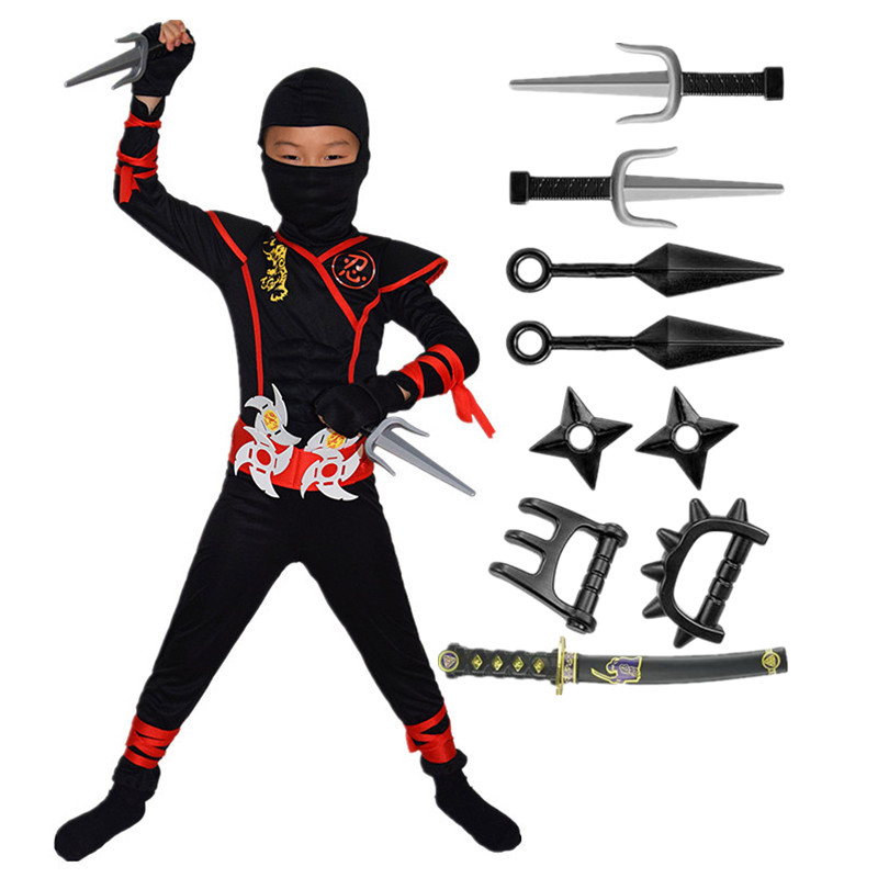 3-12Y Ninja Costume Kids, Boys - Kids Outdoor Ninja Warrior Course recension och pris