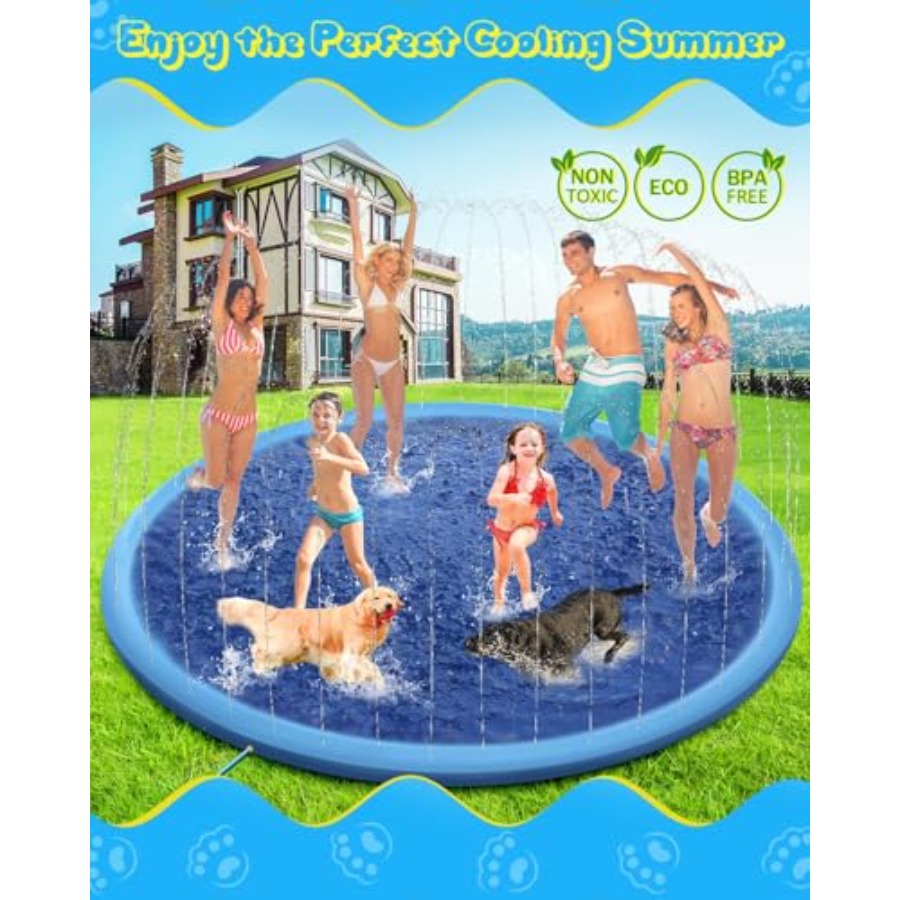 Outdoor splash pad for kids an - Sprinkler Splash Pad recension och pris