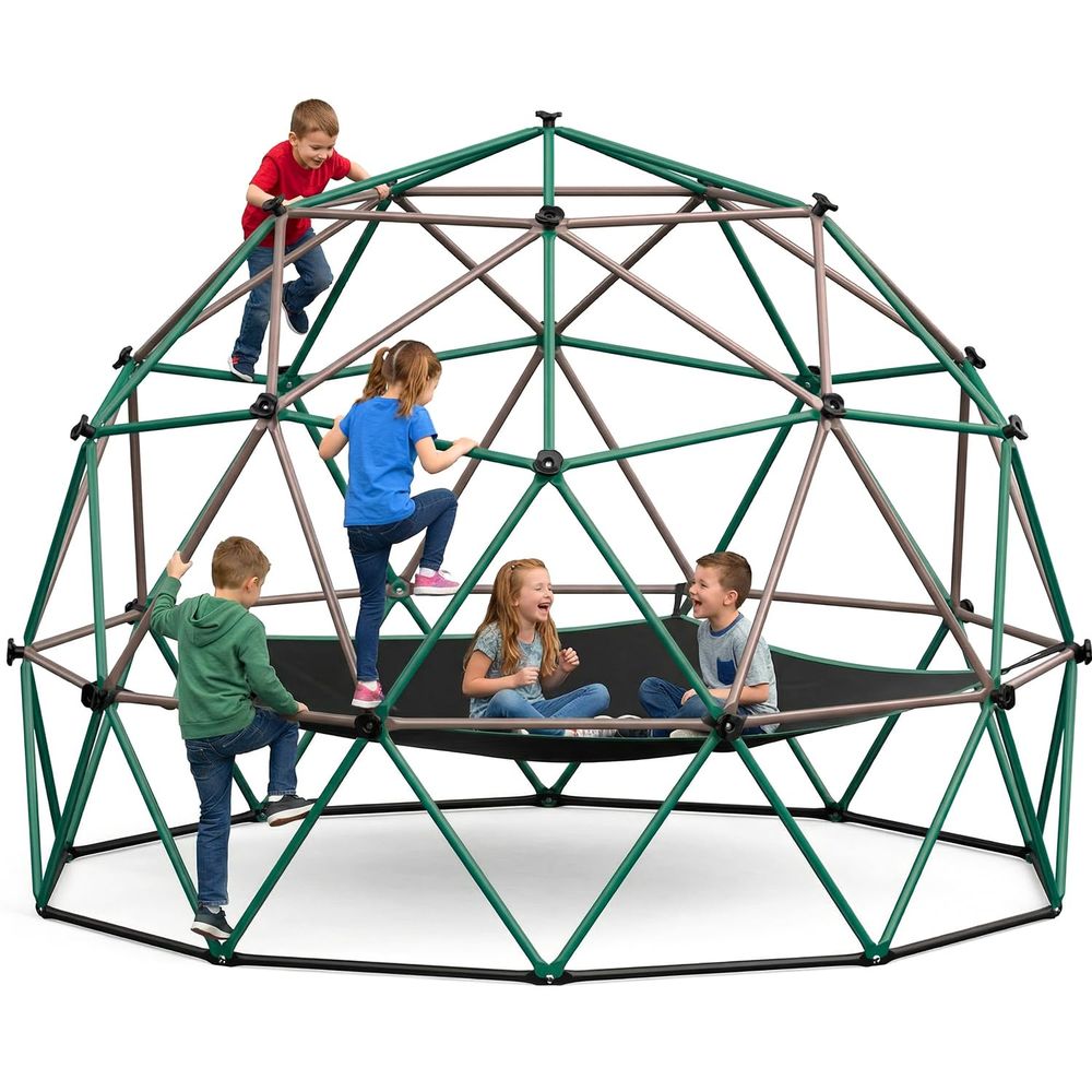 6.5 FT Tall Climbing Dome with - Kids Outdoor Monkey Bars recension och pris