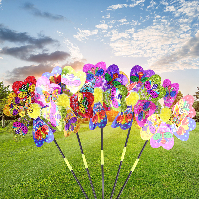 1Pc Colorful Sequin Windmill C - Kids Outdoor Yard recension och pris