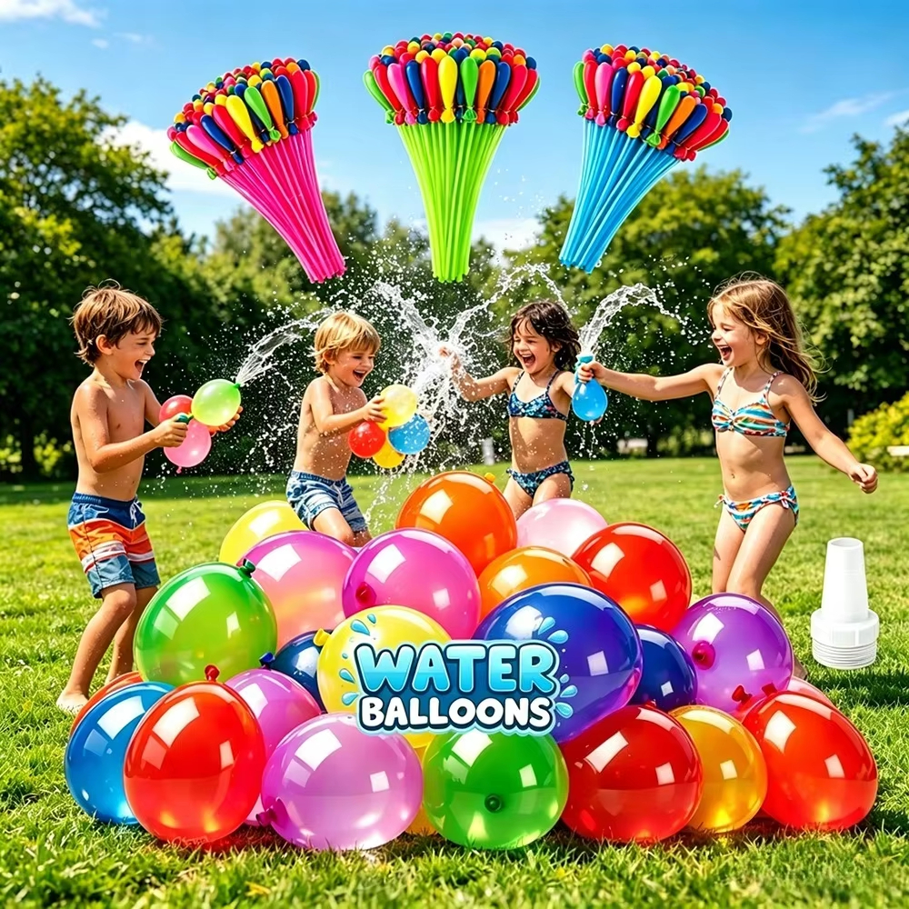 111Pcs Rapid Fill Water Globos - Kids Outdoor Games For Party recension och pris