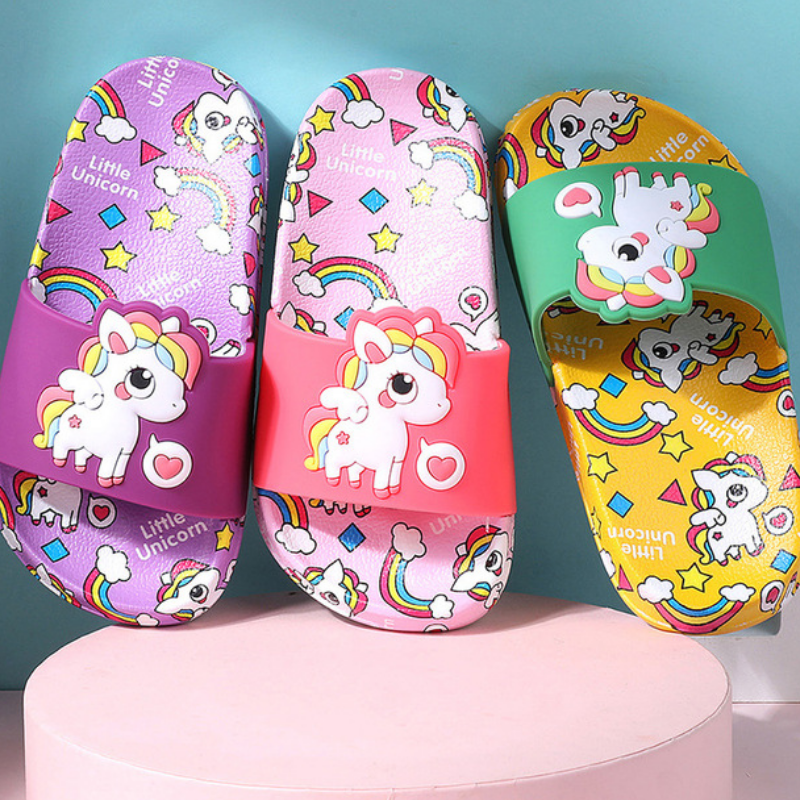 Unicorn Slippers for Boy Girl  - Kids Indoor Outdoor Slippers recension och pris