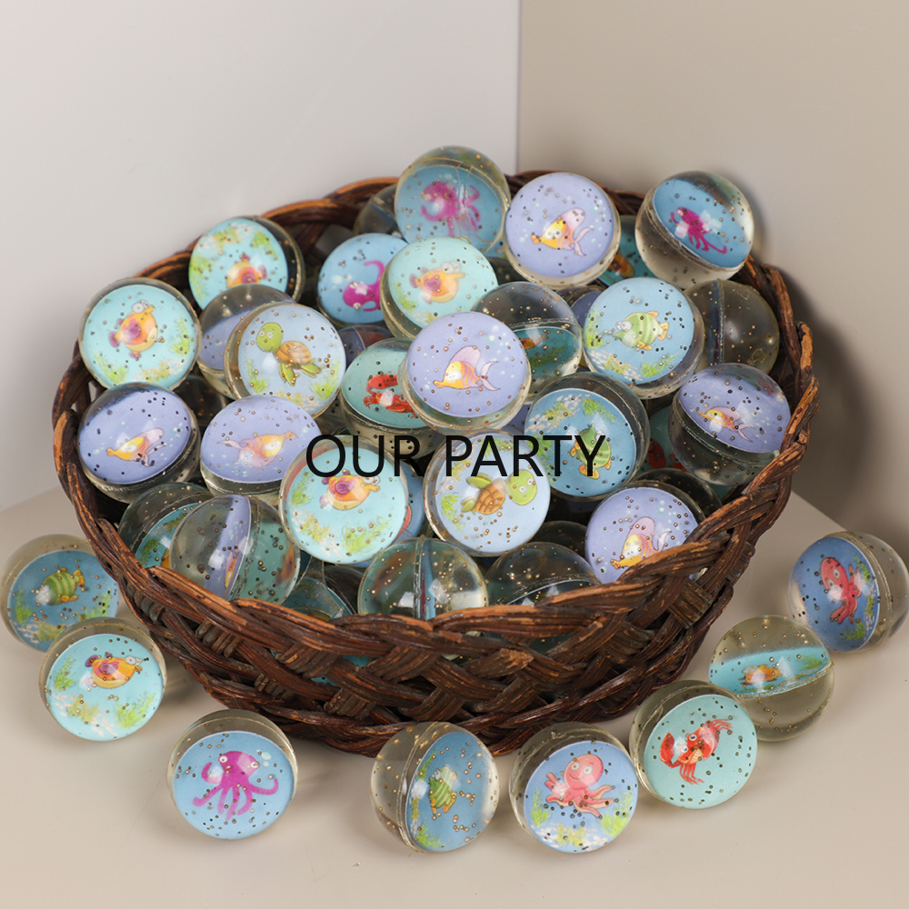 10Pcs Ocean Animal Theme Glitt - Kids Outdoor Jumping Toys recension och pris