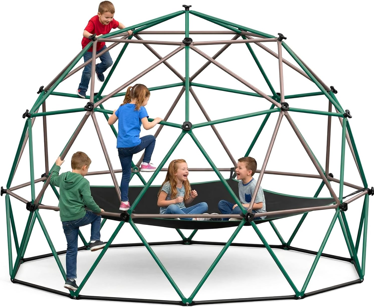 6.5 FT Tall Climbing Dome with - Kids Outdoor Monkey Bars recension och pris