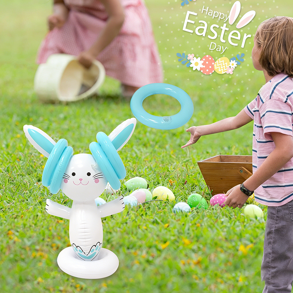 Easter Inflatable Bunny Ring T - Kids Outdoor Games For Party recension och pris