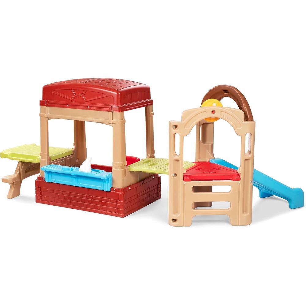 Simplay3 Sunny Slide and Climb - Kids Outdoor Picnic Table recension och pris