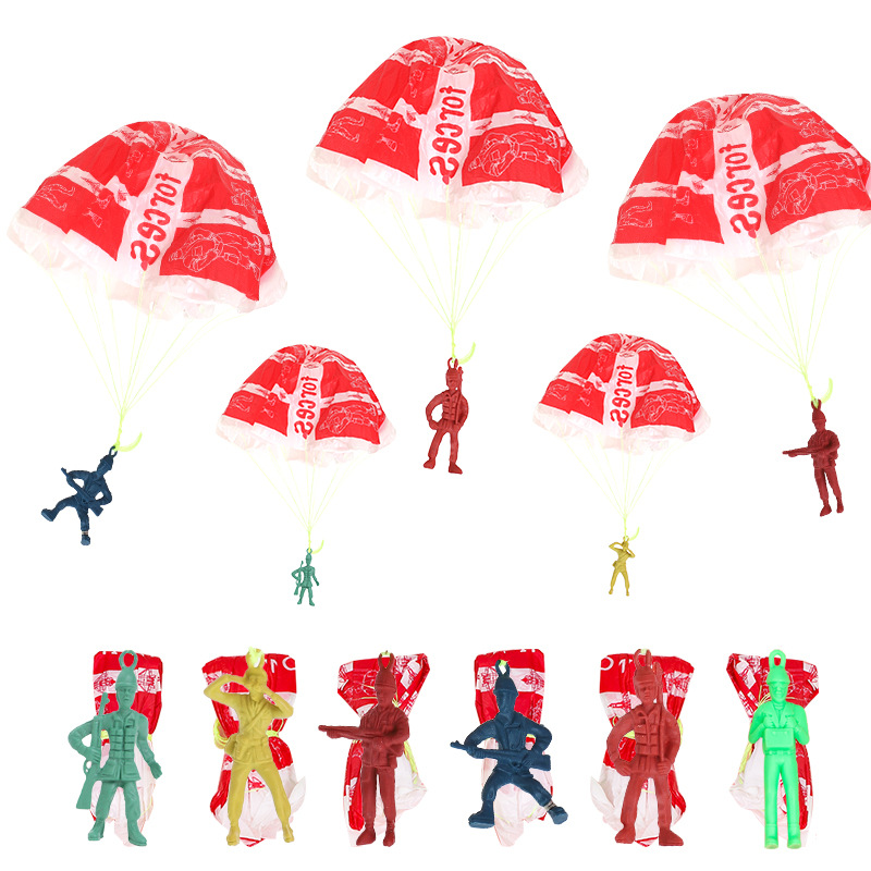 10pcs Plastic Ejecting Parachu - Kids Outdoor Games For Party recension och pris