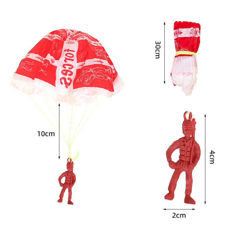 10pcs Plastic Ejecting Parachu - Kids Outdoor Games For Party recension och pris